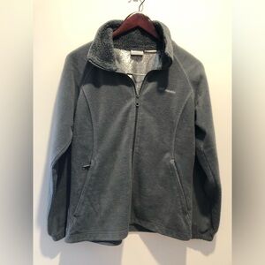 Columbia Charcoal Full-Zip Fleece Jacket
